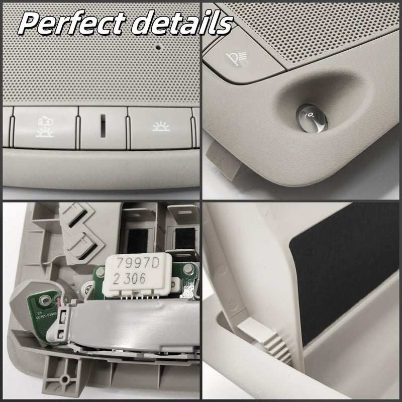Muyesm Car Interior Overhead Console Map Reading Light Lamp,26430-C990D,Compatible with Nissan Altima Teana 2013-2018,Fit for Nissan Sentra 2013-2015 Replace Dome Light Reading Ceiling Lamp - Image 3